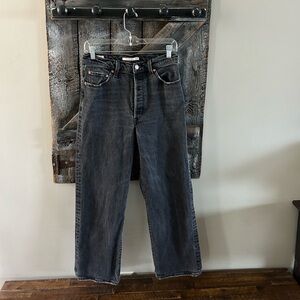 Women's Levi's Ribcage Straight Faded Black Size 29